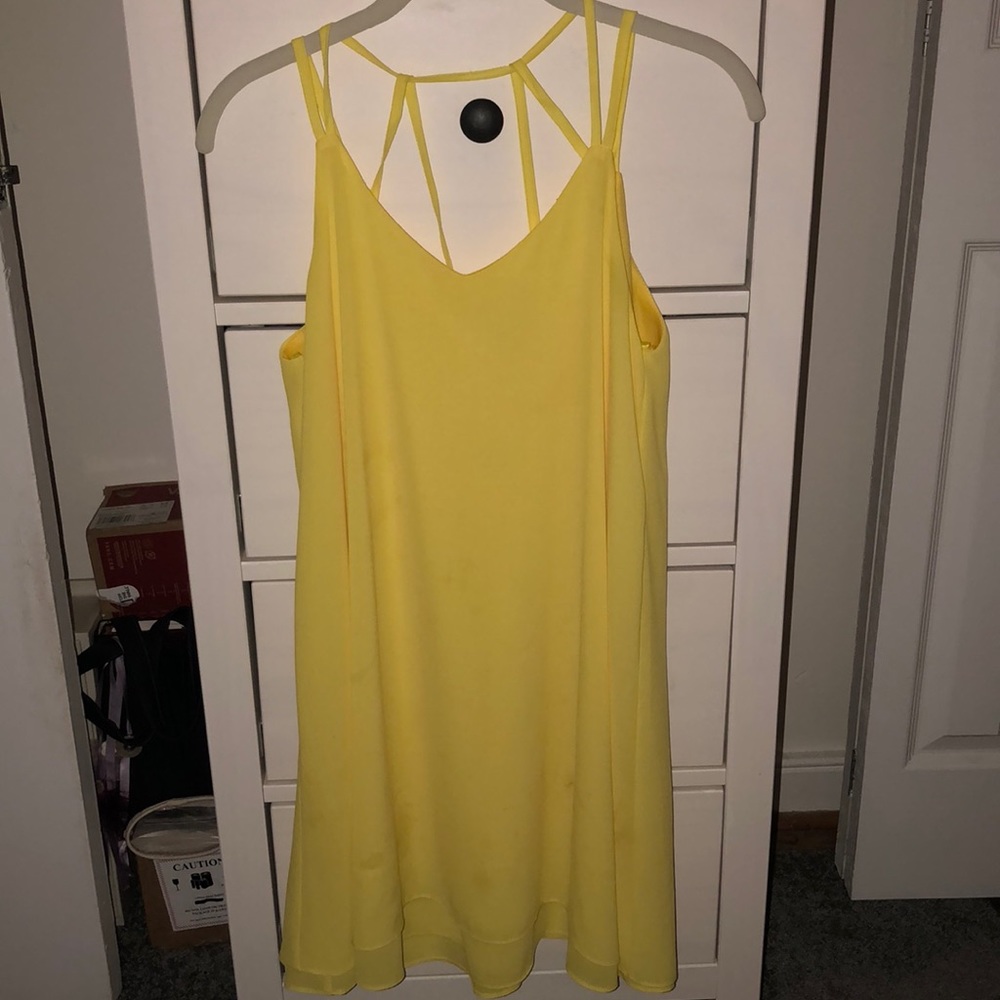 Yellow, Flowy, Summer Dress